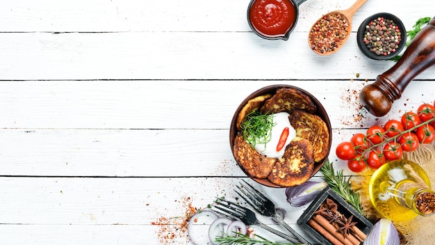 Assorted dishes on table